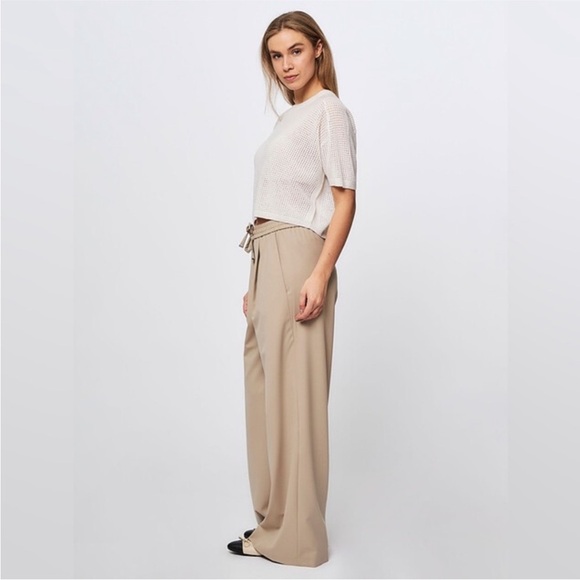 NWT Noname Cashmere Amelia Mesh Open-Knit
Top in cream/off white Sz M - Picture 2 of 8